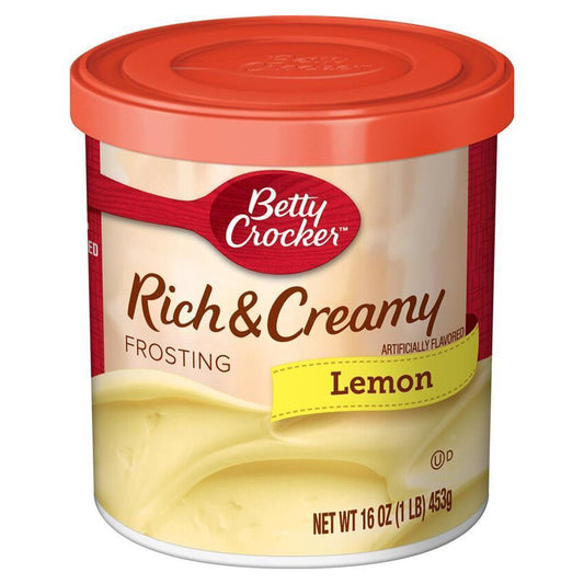 Betty Crocker Rich & Creamy Frosting Lemon 453g