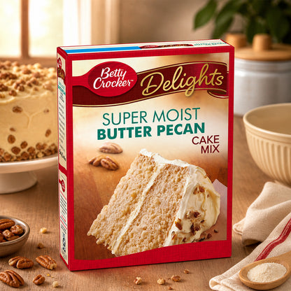 Betty Crocker Super Moist Butter Pecan Cake Mix 375g
