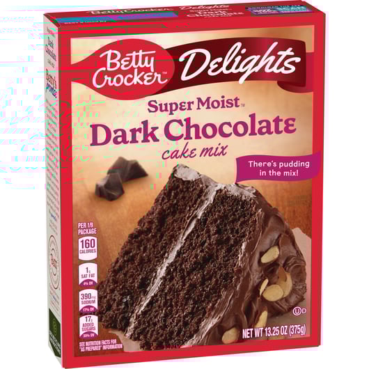 Betty Crocker Super Moist Dark Chocolate Cake Mix 375g (MHD 27.03.2025)