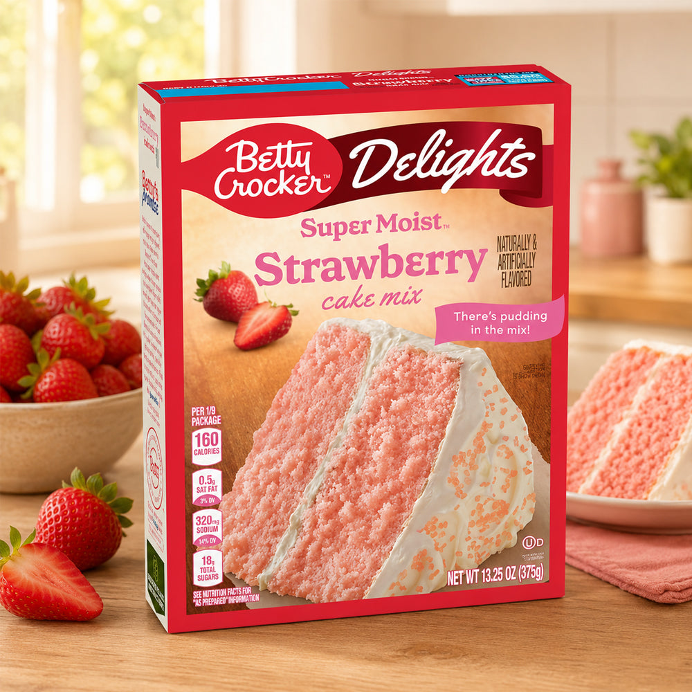 Betty Crocker Super Moist Strawberry Cake Mix 375g