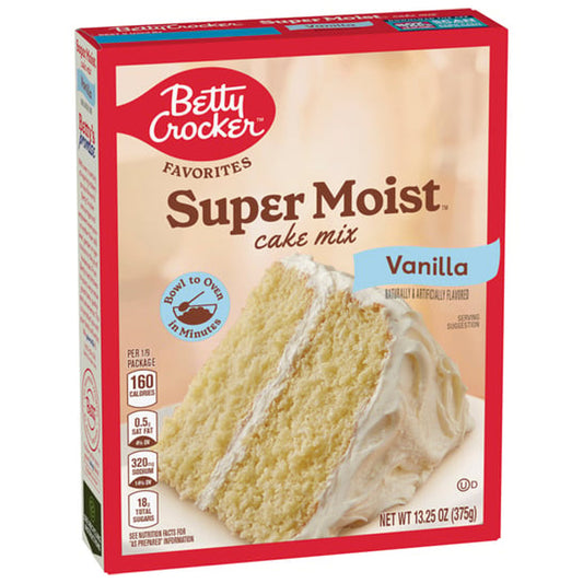 Betty Crocker Super Moist Vanilla Cake Mix 375g
