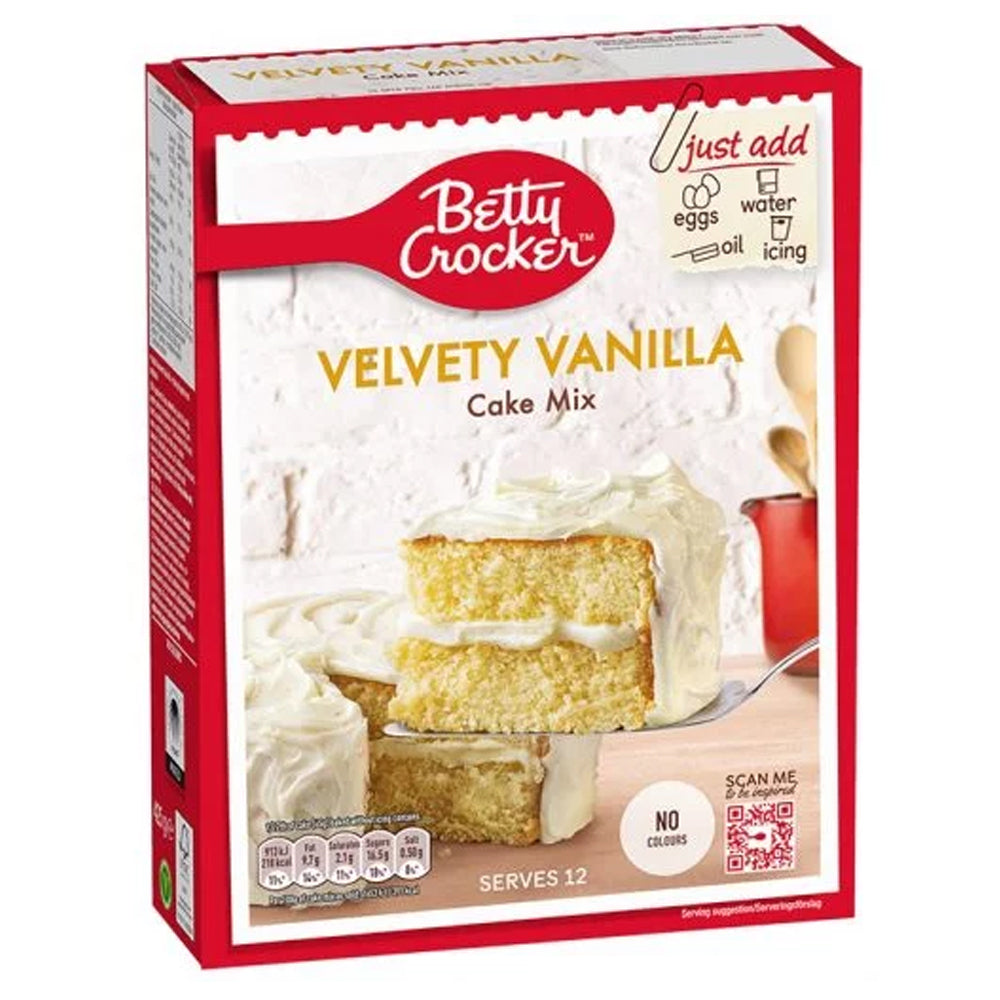 Betty Crocker Velvety Vanilla Cake Mix 425g