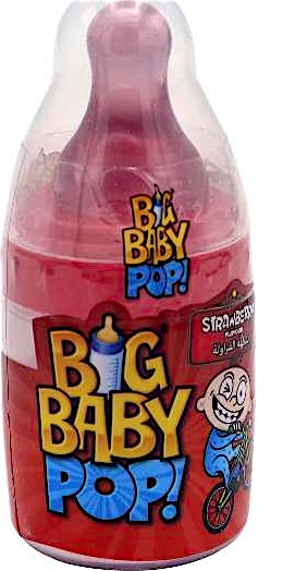 Bazooka Big Baby Pop! Strawberry & Blackcurrant 32g