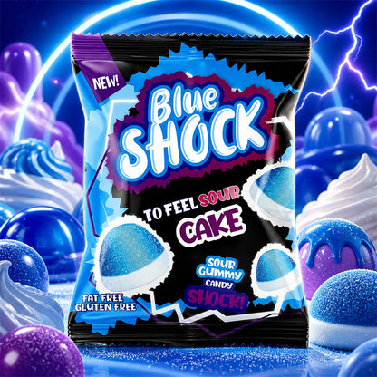 Blue Shock To Feel Sour Cake 80g (Halal)