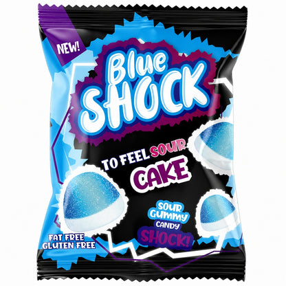 Blue Shock To Feel Sour Cake 80g (Halal)