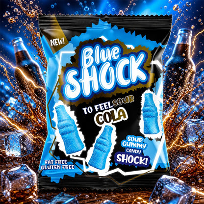 Blue Shock To Feel Sour Cola 80g (Halal)