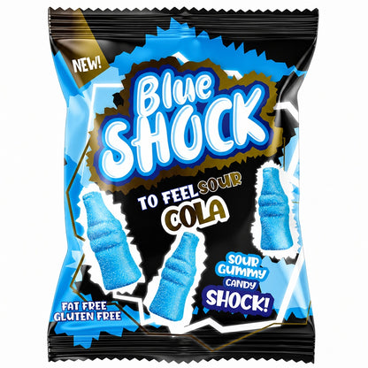 Blue Shock To Feel Sour Cola 80g (Halal)