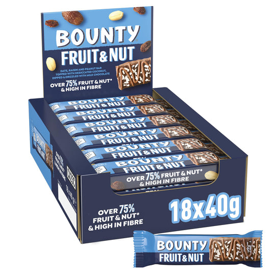 Bounty Fruit and Nut 18 x 40g Vorratspack