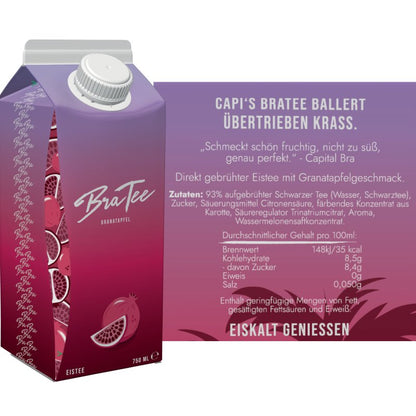 BraTee - Capital Bra Eistee Granatapfel - 750ml