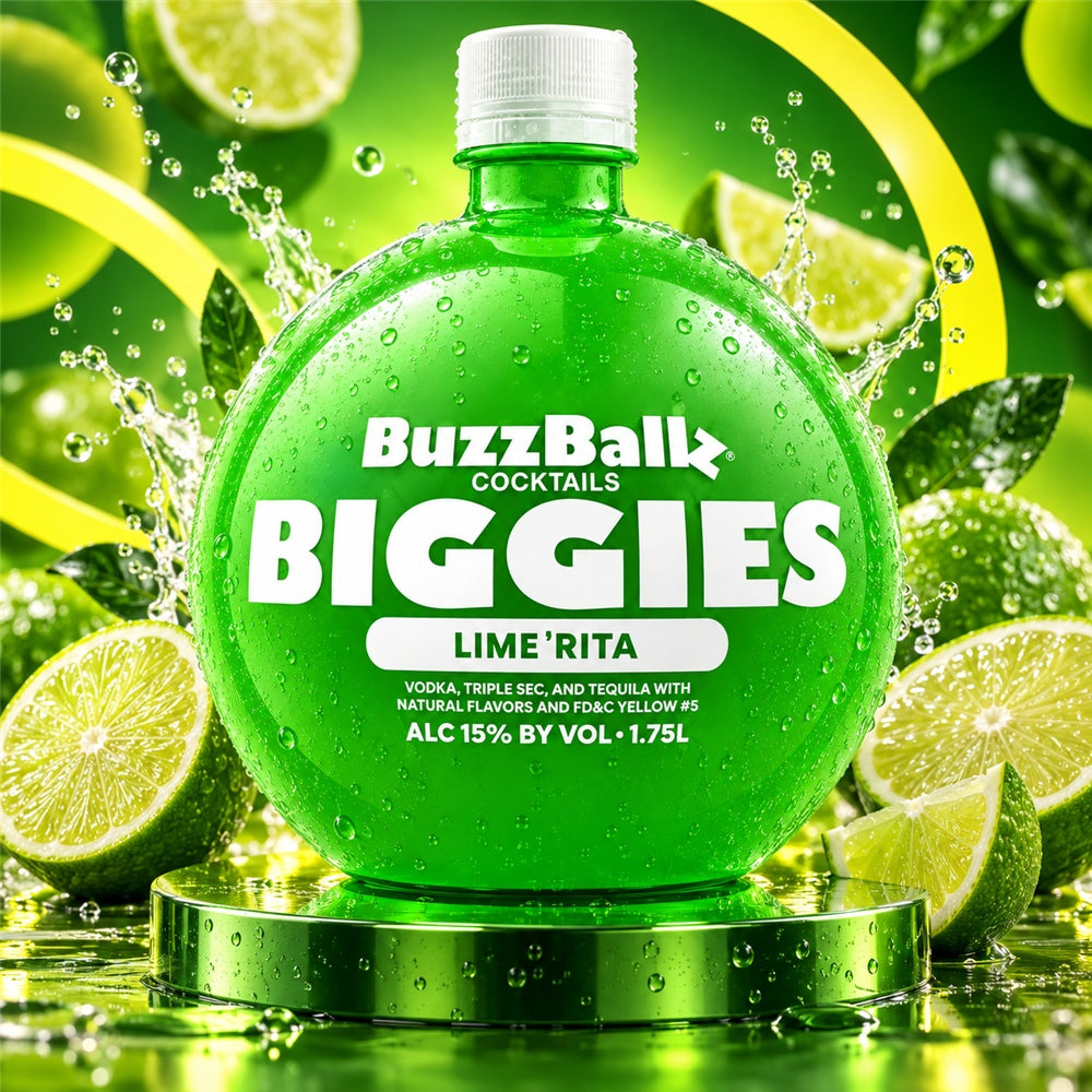 Buzzballz Biggies Mixed Drink Lime Rita Margarita Cocktail 15% Vol. 1,75l