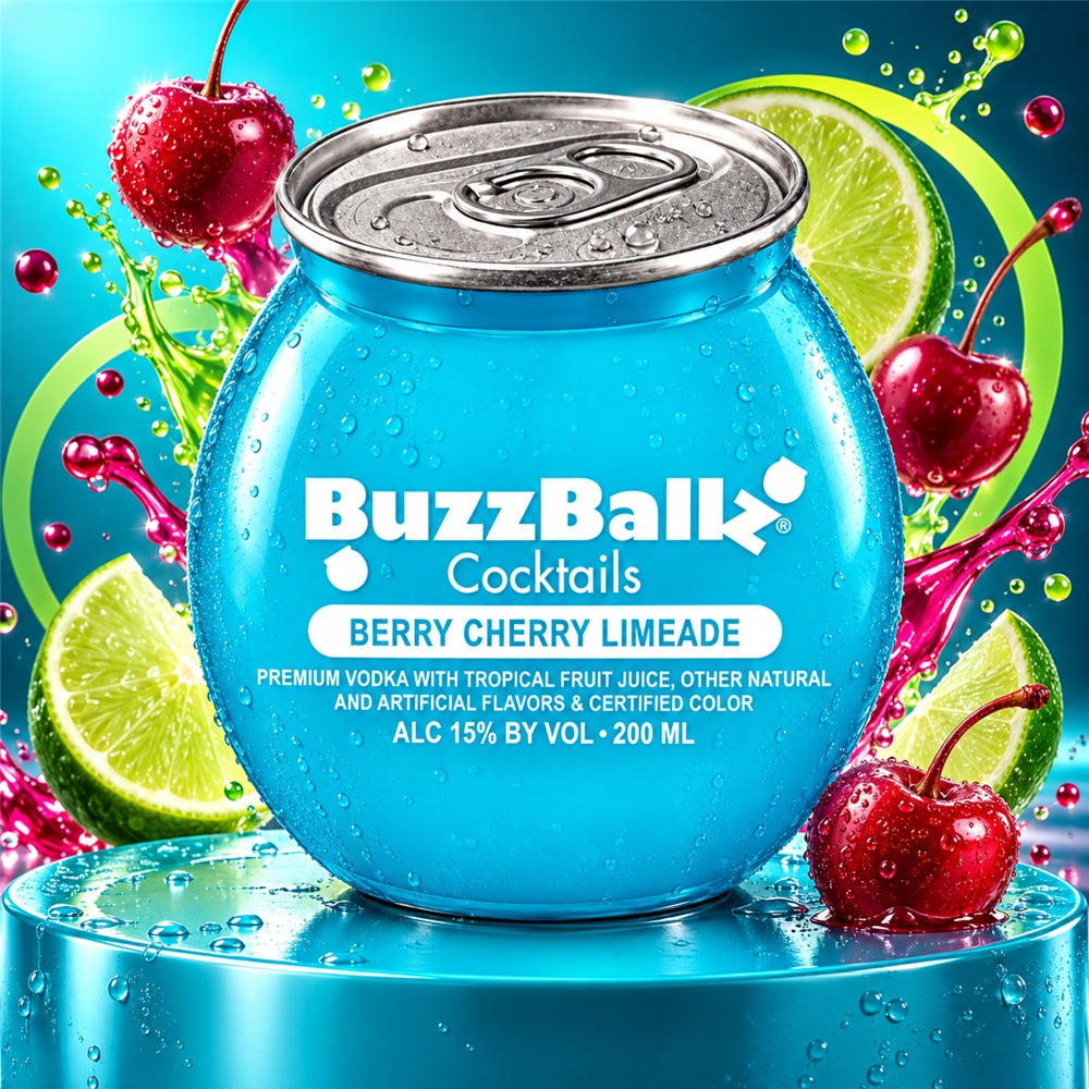 Buzzballz Mixed Drink Berry Cherry Limeade Cocktail 13,5% Vol. 200ml