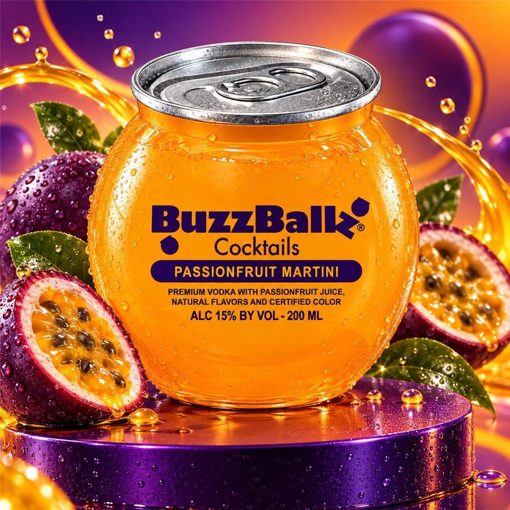 Buzzballz Mixed Drink Passionfruit Martini Cocktail 13,5% Vol. 200ml