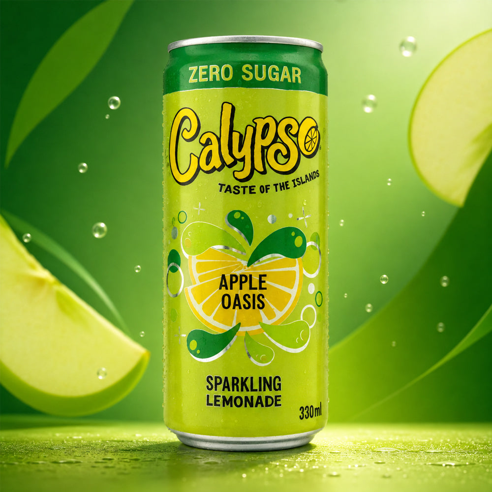Calypso Apple Oasis Zero Sugar Sparkling Lemonade 330ml