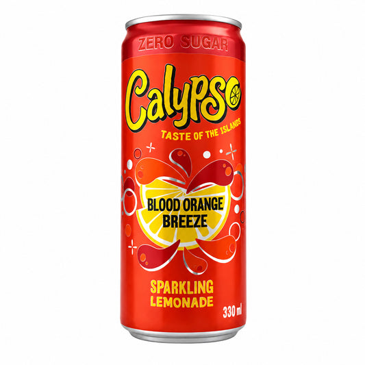 Calypso Blood Orange Breeze Zero Sugar Sparkling Lemonade 330ml
