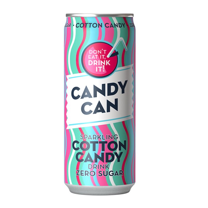 Candy Can Sparkling Cotton Candy Zero Sugar 330ml