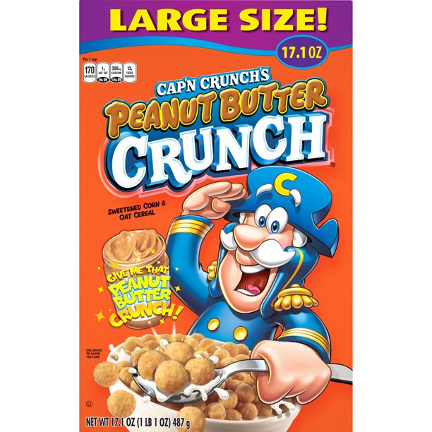 Cap'n Crunch - Peanut Butter Crunch Large Size! 487g