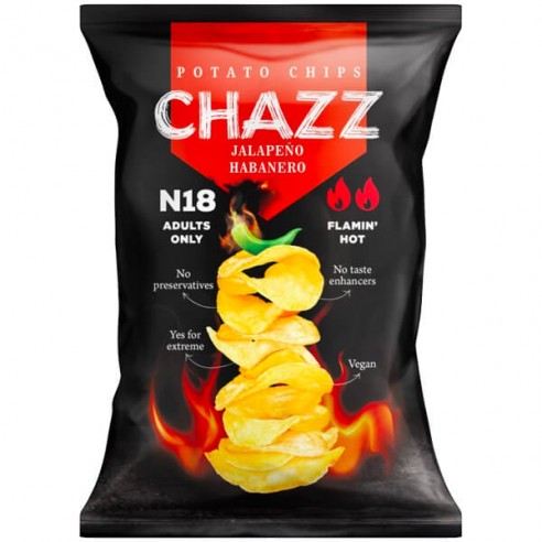 Chazz Potato Chips Jalapeno Habanero 90g