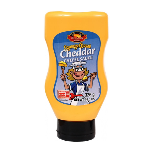 Old Fashioned Foods - Squeeze Cheese Cheddar 326g