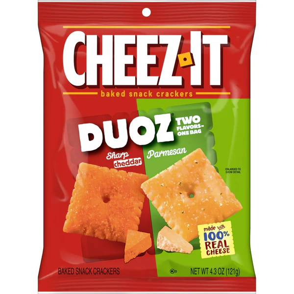Cheez It Duoz - Sharp Cheddar / Parmesan 121g