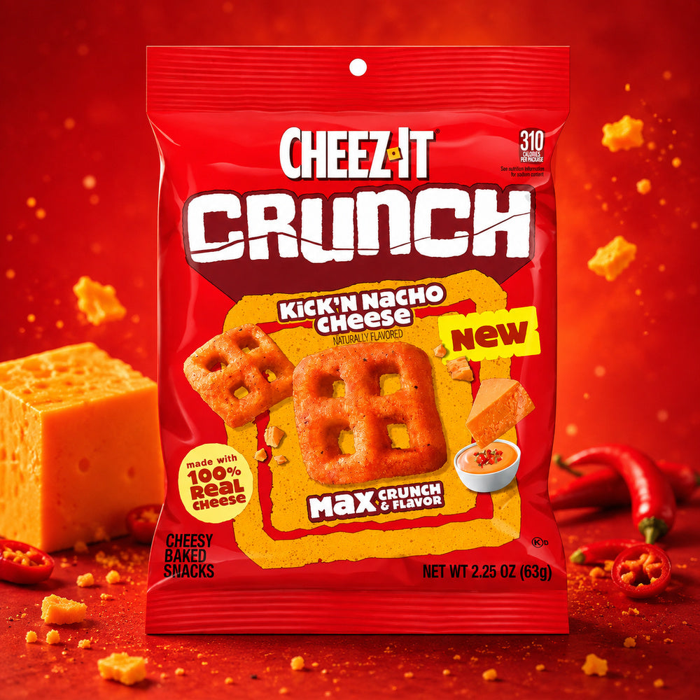 Cheez-It Crunch Kick’n Nacho Cheese Snacks 63g