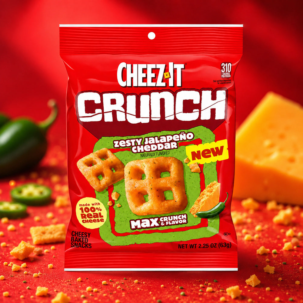 Cheez-It Crunch Zesty Jalapeno Cheddar Snacks 63g