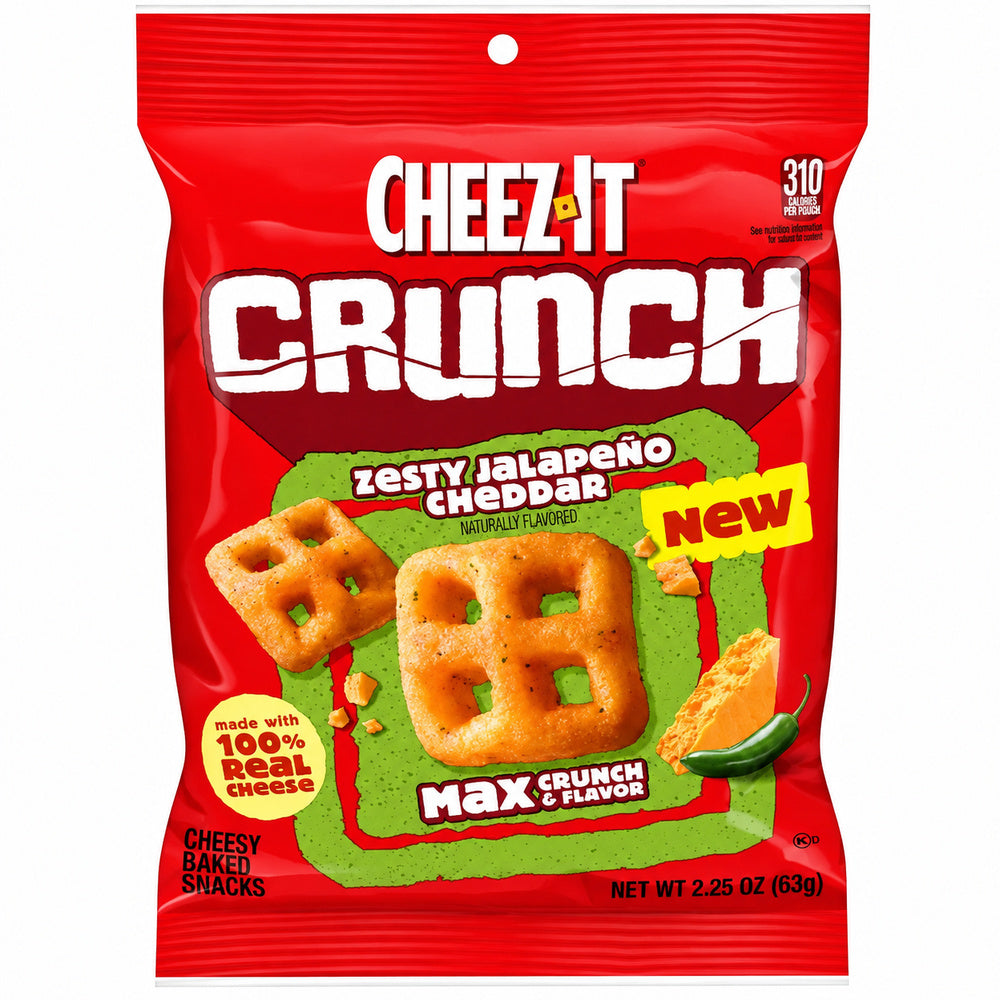 Cheez-It Crunch Zesty Jalapeno Cheddar Snacks 63g
