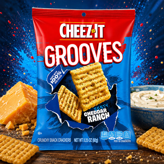 Cheez-It Grooves Zesty Cheddar Ranch 92g