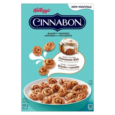 Kellogg's Cinnabon Cinnamon Roll Cereal 247g