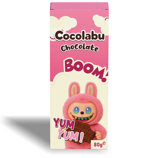 Cocolabu Chocolate Boom! Yum Yum! Himbeer Angel Hair Schokolade mit Pistaziencremefüllung 80g