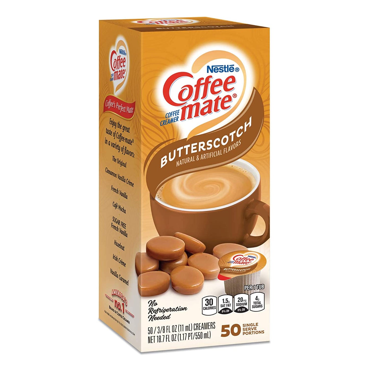 Nestle Coffee Mate - Butterscotch - 50 x 11 ml