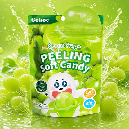 Cokoc Green Grape Peeling Soft Candy 75g
