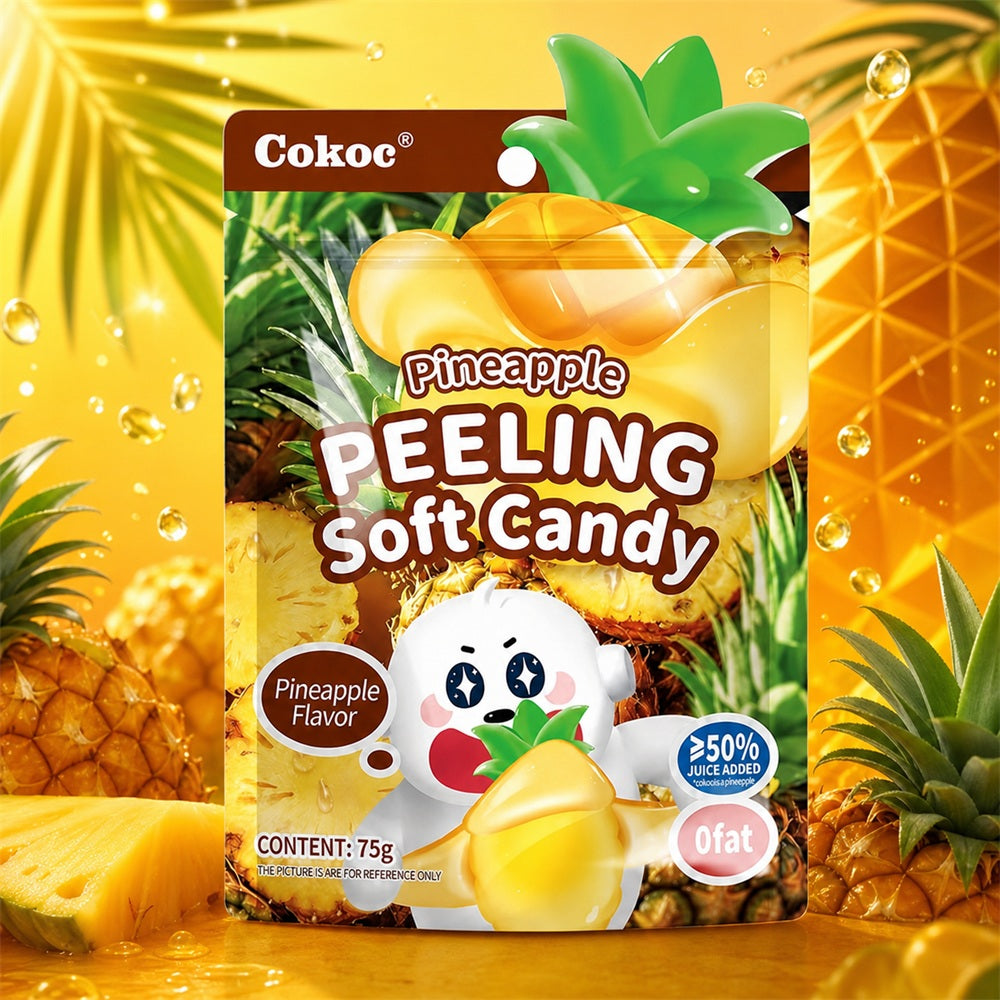 Cokoc Pineapple Peeling Soft Candy 75g