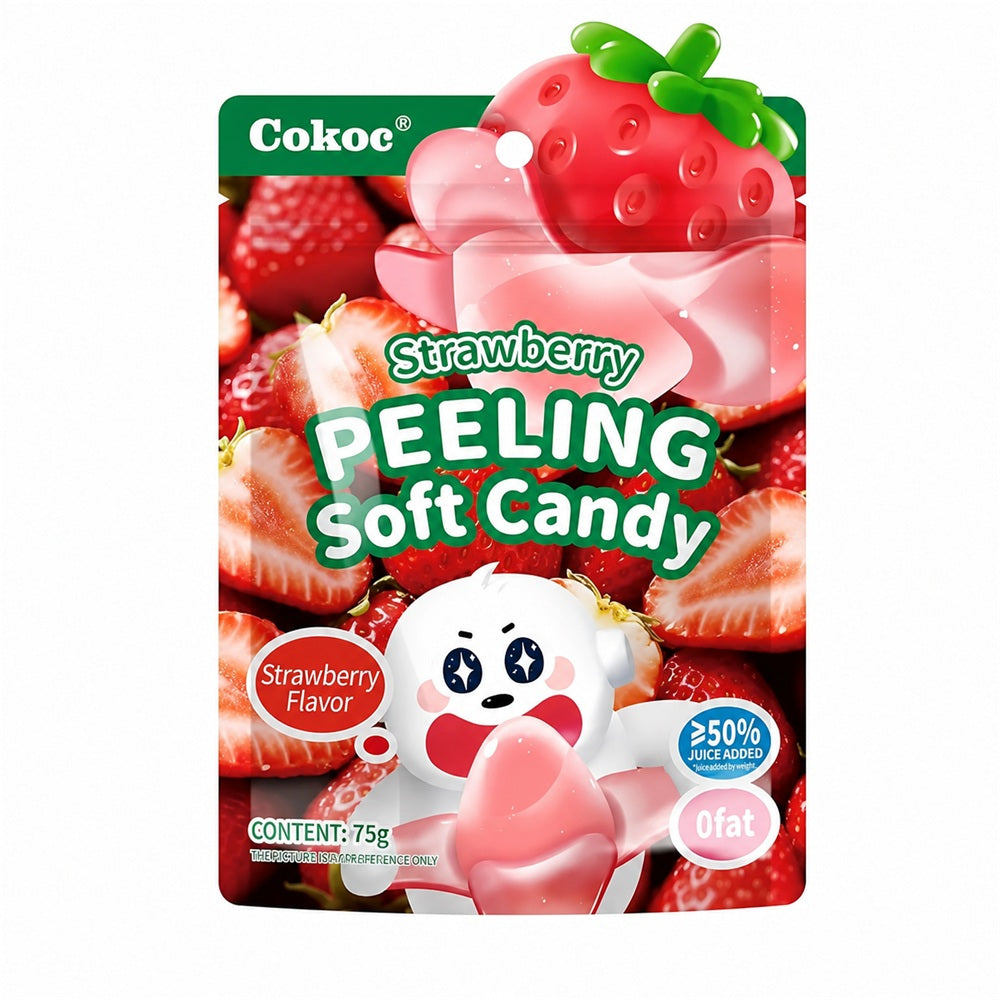 Cokoc Strawberry Peeling Soft Candy 75g