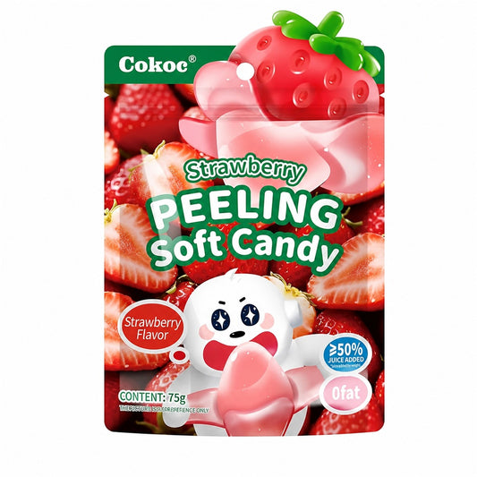 Cokoc Strawberry Peeling Soft Candy 75g