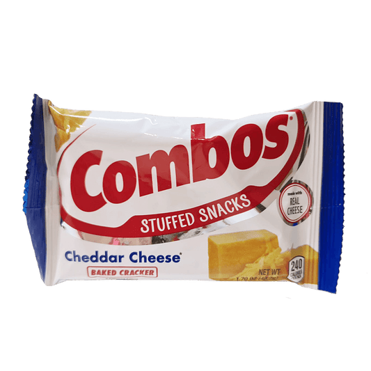 Combos Stuffed Snacks Cheddar Cheese Baked Cracker 48,2g