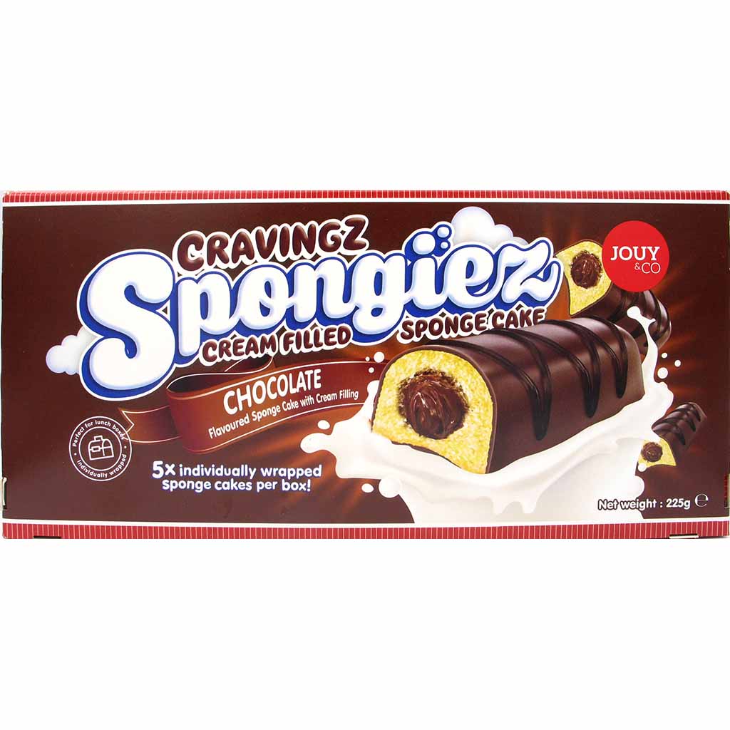 Cravingz Spongiez Chocolate Covered Cake 225g