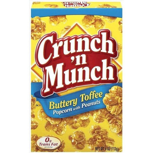 Crunch n Munch Buttery Toffee Popcorn mit Erdnüssen 99g