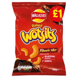 Walkers Wotsits Flamin' Hot Snacks 60g