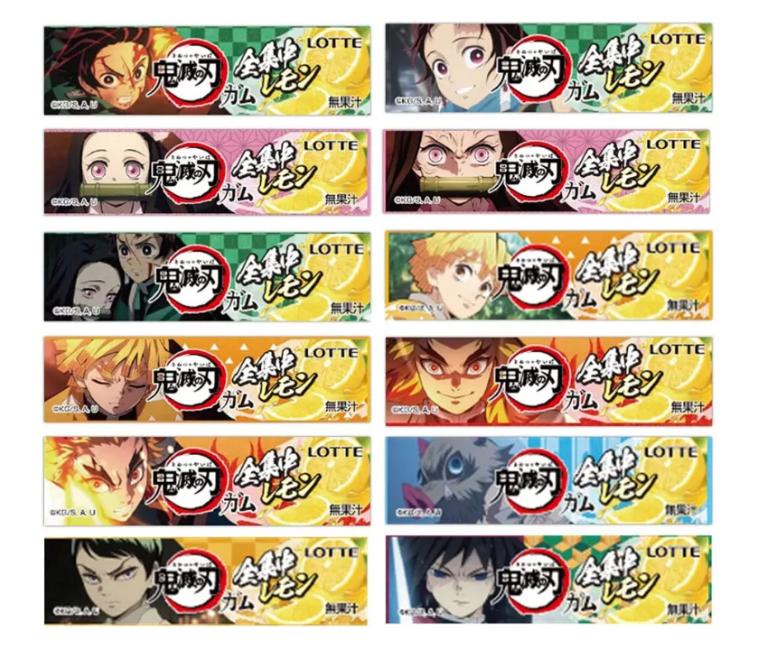 Lotte Demon Slayer (Kimetsu no Yaiba) Zitronen Kaugummi 45g