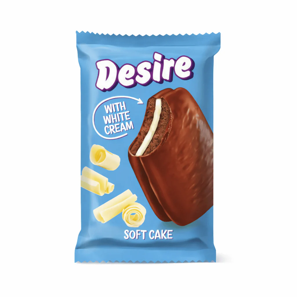 Desire Soft Cake with White Cream 50g