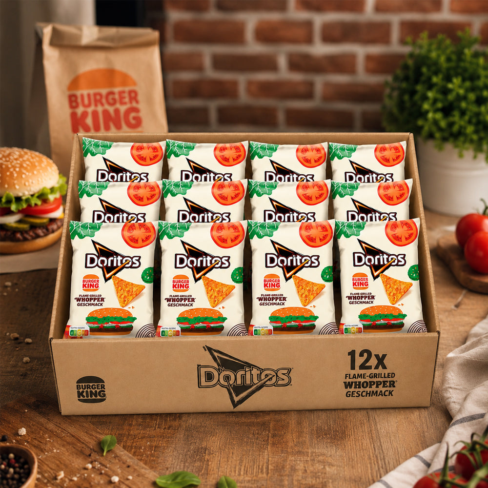 Doritos Burger King Flame-Grilled Whopper 12 x 100g Vorratspack