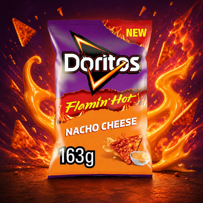Doritos Flamin' Hot Nacho Cheese 163g (UK)
