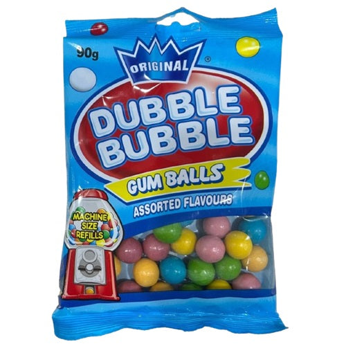 Dubble Bubble Original Gum Balls Assorted Colors 90g