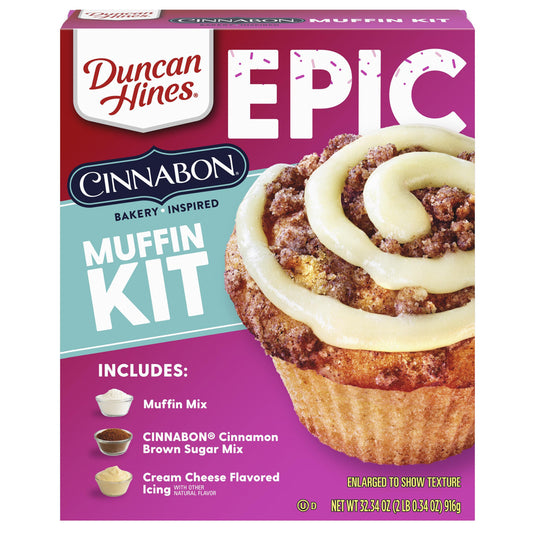 Duncan Hines Epic Cinnabon Muffin Kit 916g