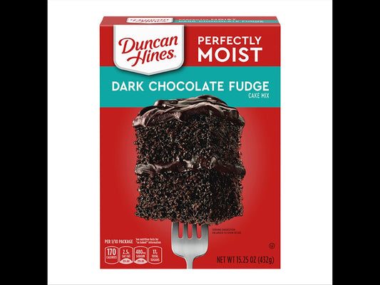 Duncan Hines Dark Chocolate Fudge Cake Mix 432g