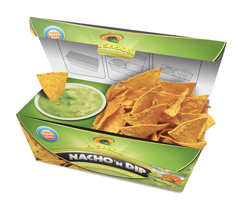 El Sabor Nacho n Dip Guacamole Nachos mit Avocado Dip 175g