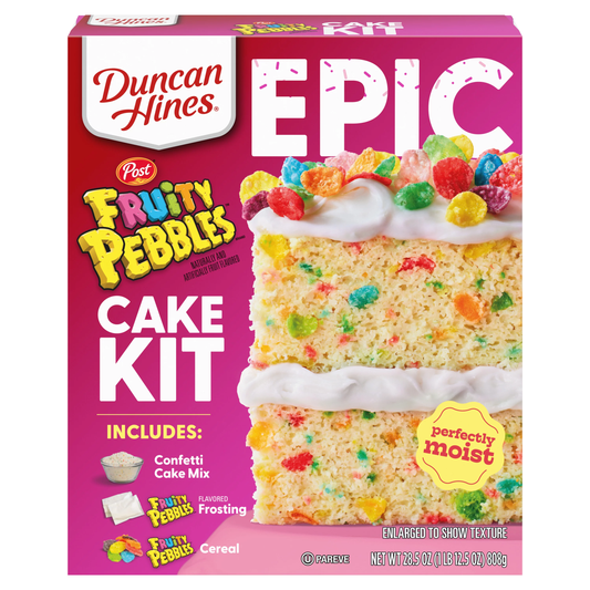Duncan Hines Epic Fruity Pebbles Cake Kit 808g