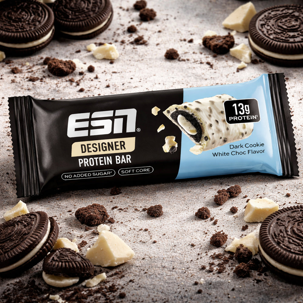 ESN Designer Protein Bar Dark Cookie White Choc Flavor 45g