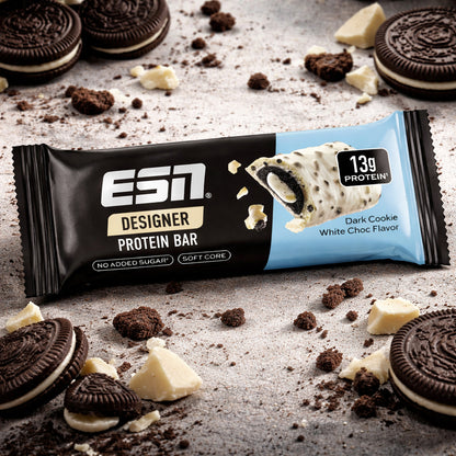 ESN Designer Protein Bar Dark Cookie White Choc Flavor 45g