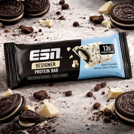 ESN Designer Protein Bar Dark Cookie White Choc Flavor 45g